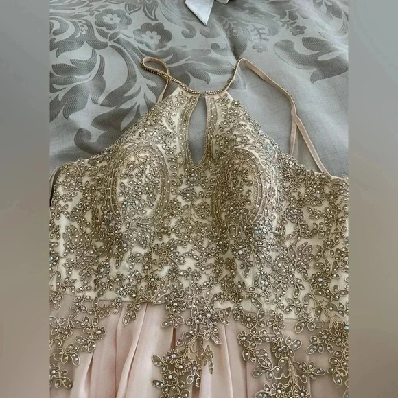 NWT MayQueen Couture Ballgown Beaded Jeweled Sz 12 - Picture 4 of 7